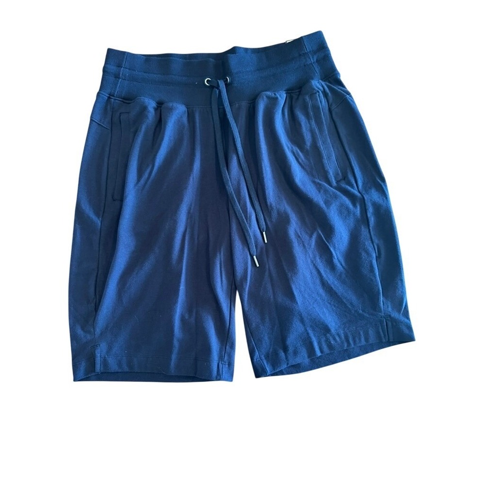 Tek Gear Womens Navy Blue Bermuda Shorts Mid Rise Essential Gear Size S